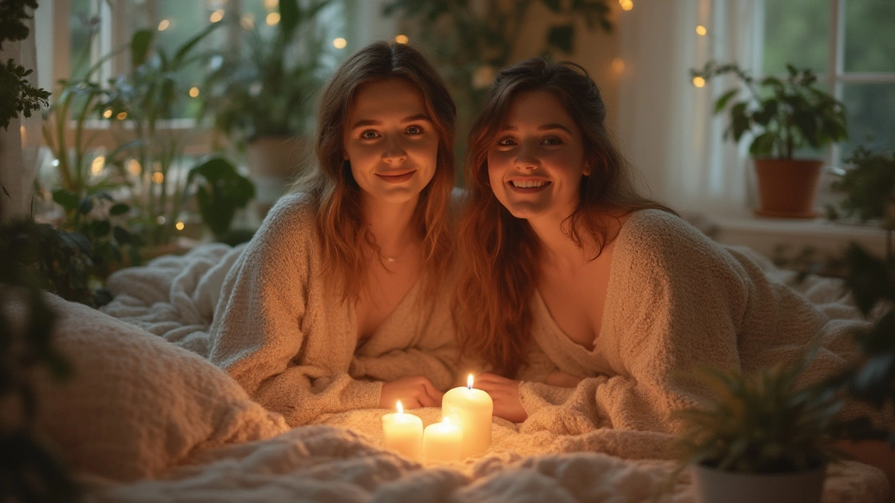Domácí wellness a lesbická masáž: Jak si udělat relaxační show u sebe doma
