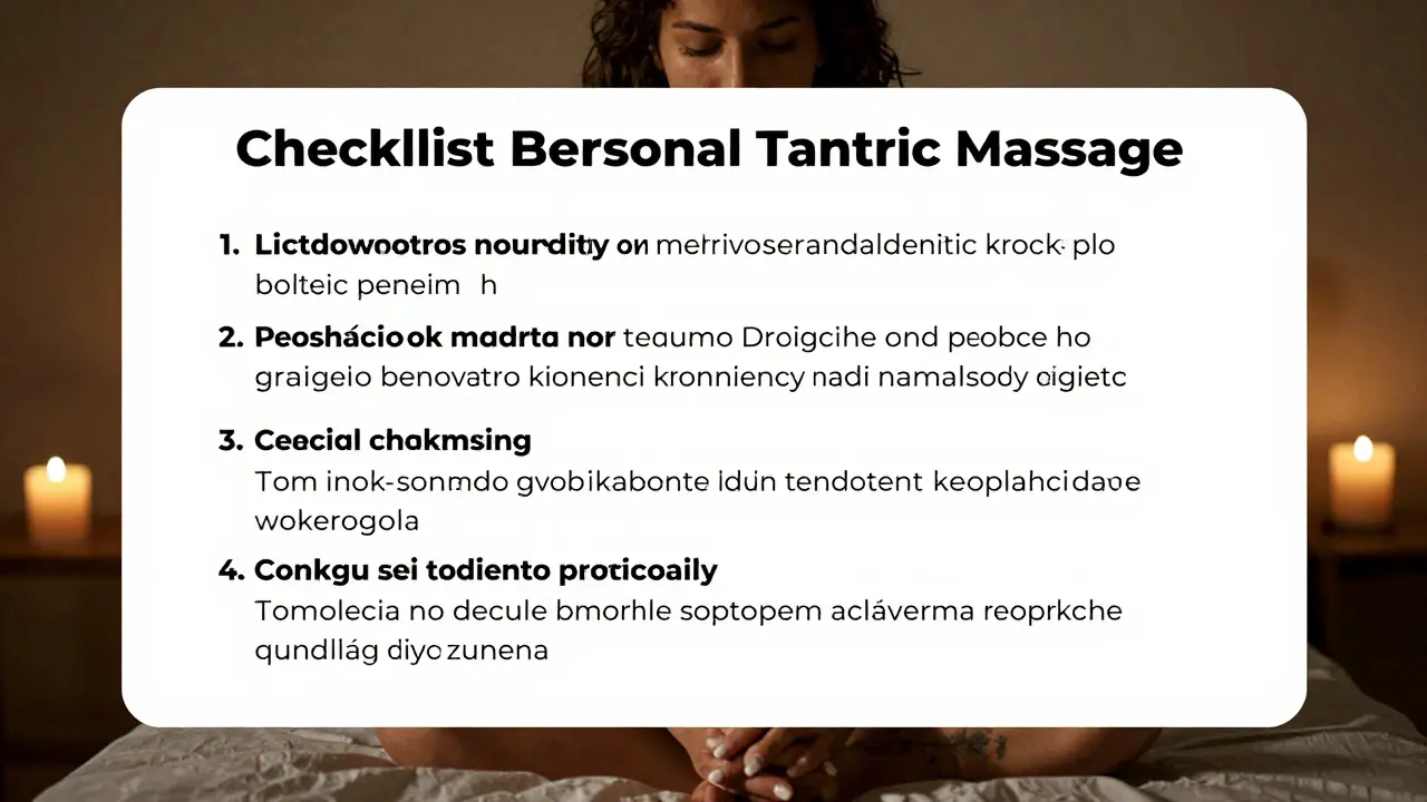 Ilustrace procesu stanovení hranic před návštěvou terapeuta: ikony představující oblečení, komunikaci, cíle a bezpečí v kontextu tantrické terapie.