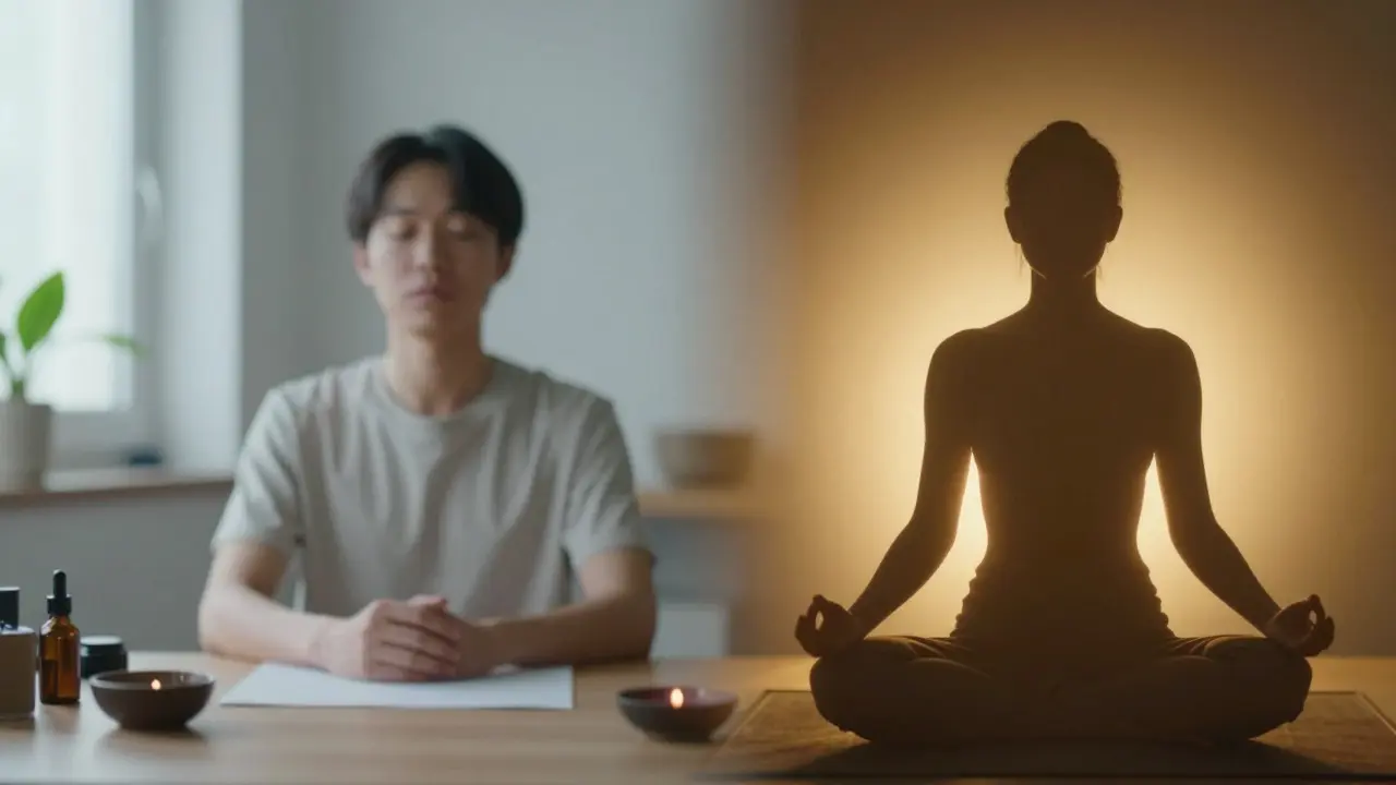 Konceptuální rozdělení mezi fyzickou relaxací a energetickou rovnováhou